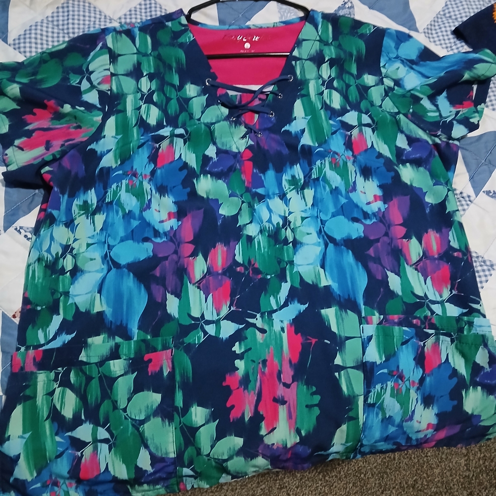 Floral V-Neck Women's Top
